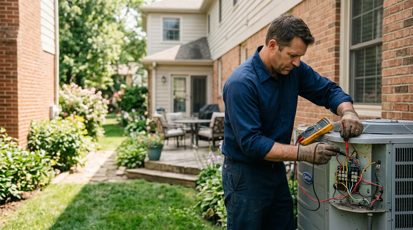 HVAC technician working near Farmington, NH